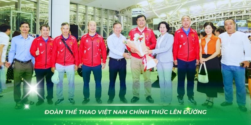 Đo&agrave;n thể thao Việt Nam ch&iacute;nh thức l&ecirc;n đường tham dự Olympic 2024