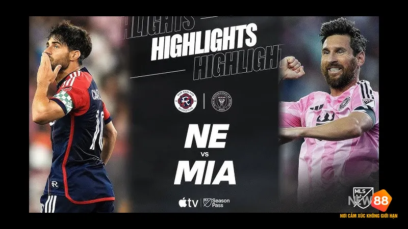 Cầu thủ của Inter Miami vượt qua hậu vệ của New England bằng kỹ thuật đi b&oacute;ng tinh tế