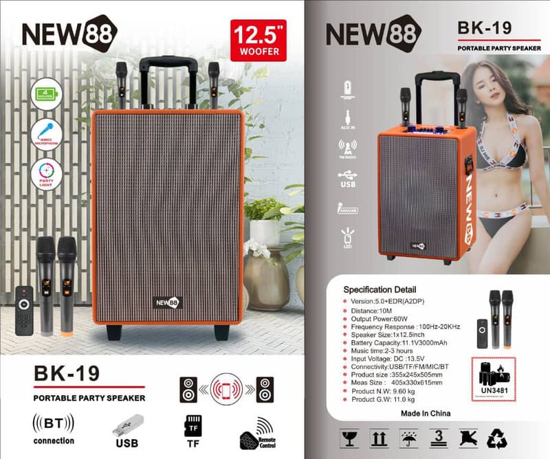 Loa k&eacute;o Bluetooth Oudiobop với gam m&agrave;u cam trẻ trung, chất lượng &acirc;m thanh sống động d&agrave;nh tặng th&agrave;nh vi&ecirc;n ho&agrave;n th&agrave;nh 1,000,000 điểm cược hợp lệ trong th&aacute;ng