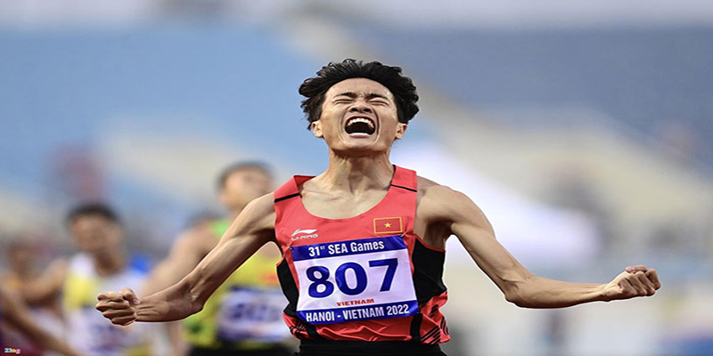 Lương Đức Phước gi&agrave;nh HCĐ cự ly 1.500m nam.