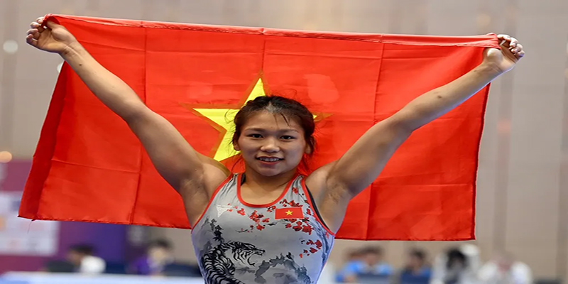 Mỹ Linh thi đấu bản lĩnh ở hạng c&acirc;n 53kg