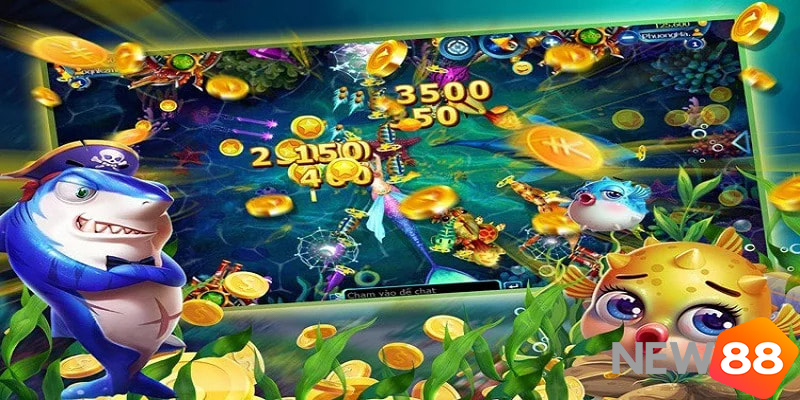 Giao diện đại dương trong bắn c&aacute; x&egrave;ng live