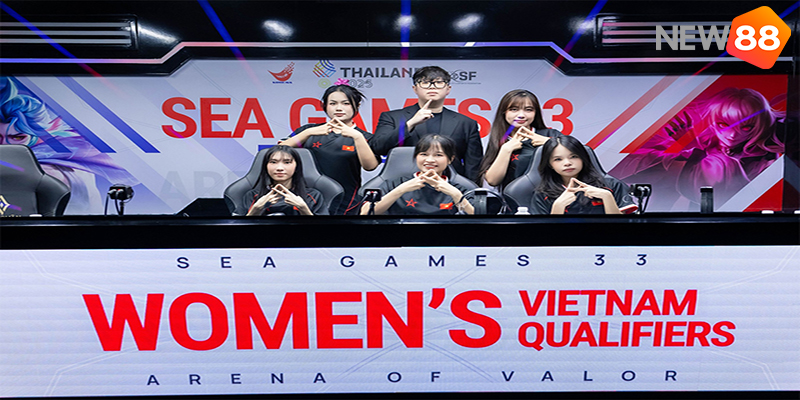 Tuyển nữ Việt Nam thắng Th&aacute;i Lan tại Li&ecirc;n Qu&acirc;n Mobile SEA Games 33